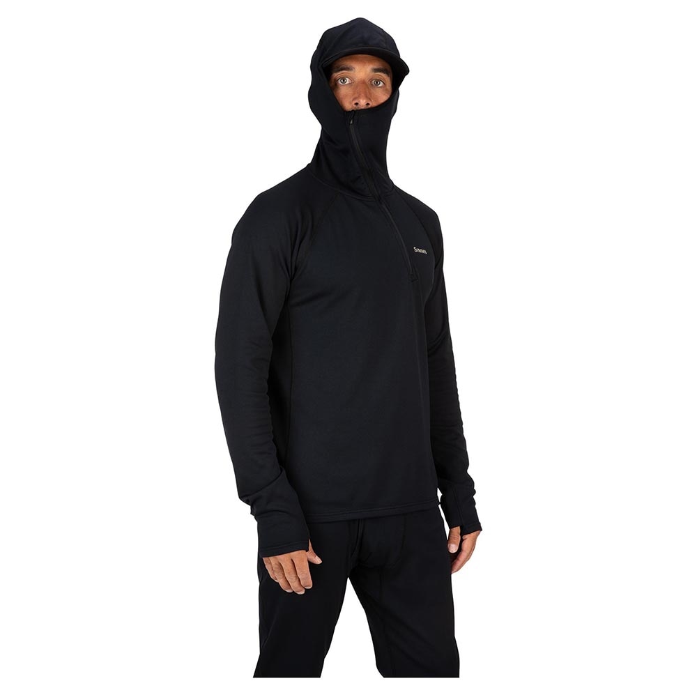 Simms Heavyweight Baselayer Hoody Men's in Black